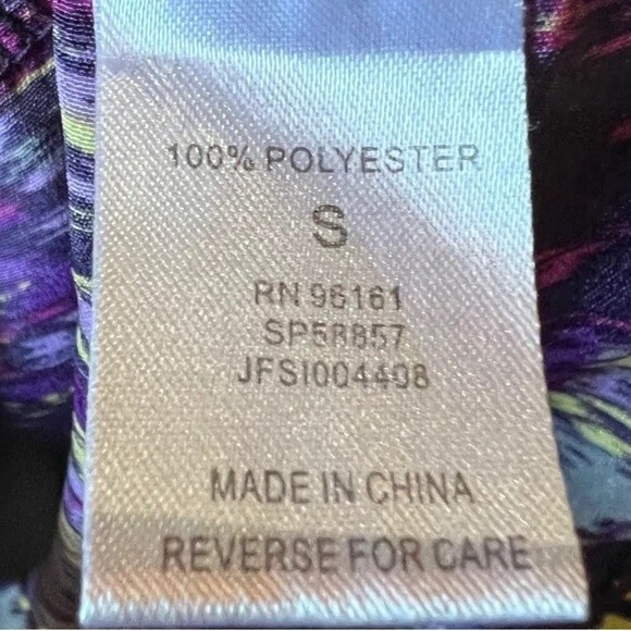 Fishbowl purple abstract ribbon dress with pockets size small - Picture 8 of 8